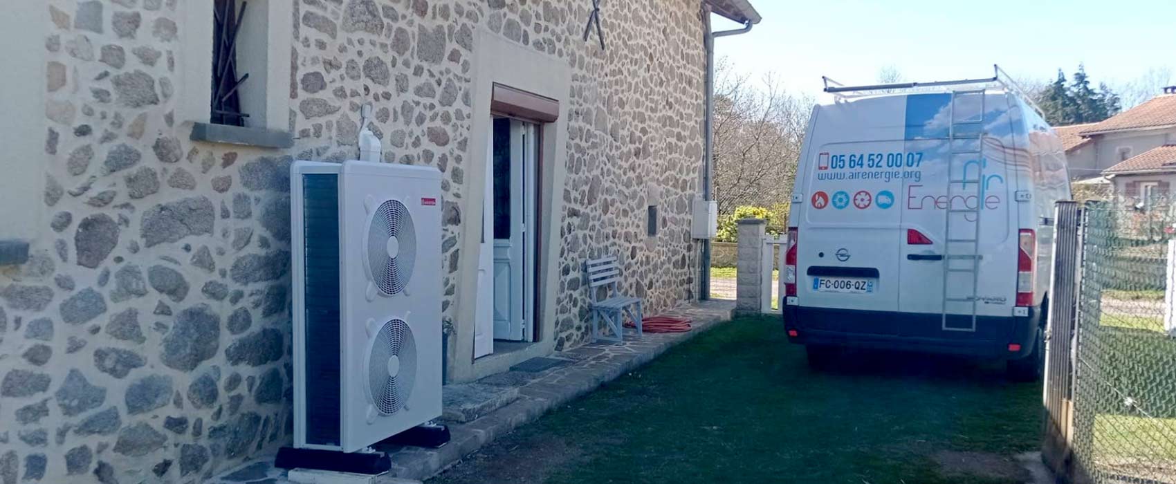 Air Energie, votre entreprise de pompe à chaleur, climatisation et panneaux solaires à Bordeaux / Libourne et Mâcon / Cluny.