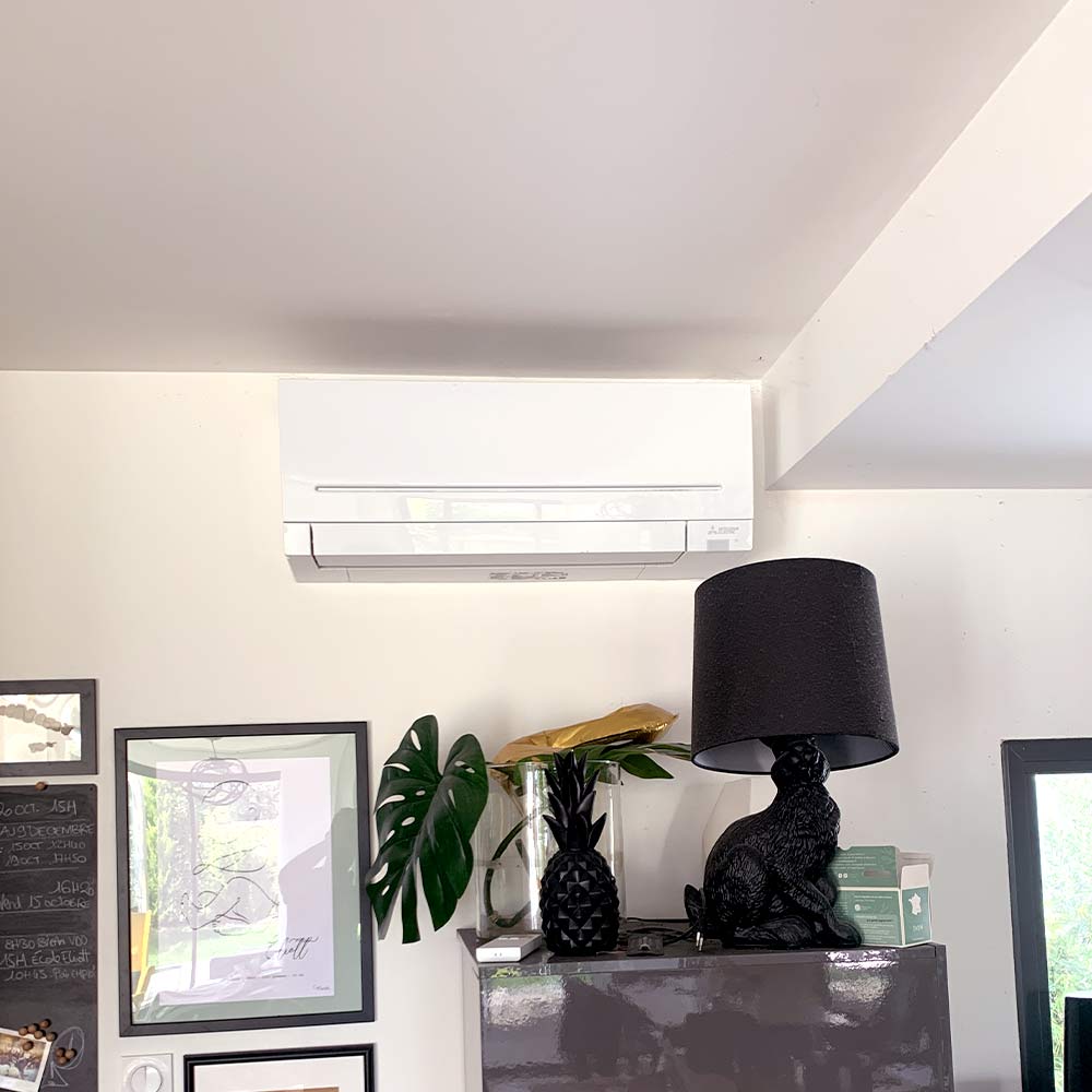 Air Energie a réalisé une installation de climatisation + PAC Air/Eau près de Bordeaux et Libourne (33) : chauffage au sol et clim. réversible.