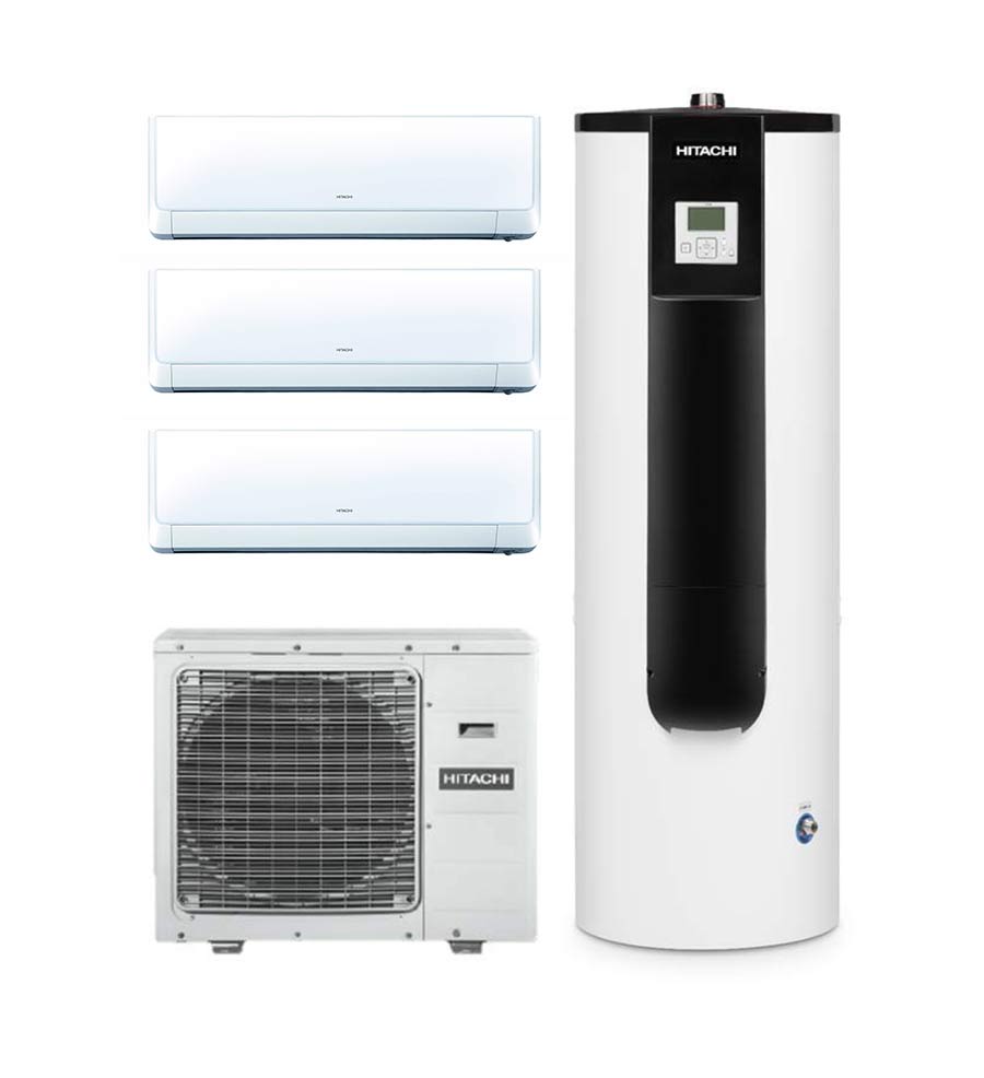 Hitachi Triple-C chauffe-eau thermodynamique, chauffage et climatisation